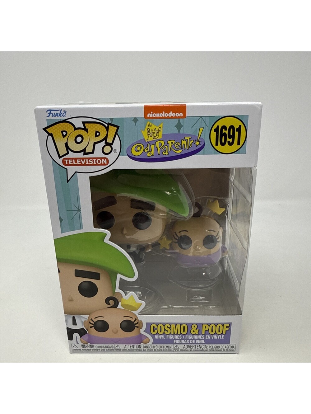 Funko Pop! The Fairly OddParents: Cosmo and Poof #1691 And Pop Protector